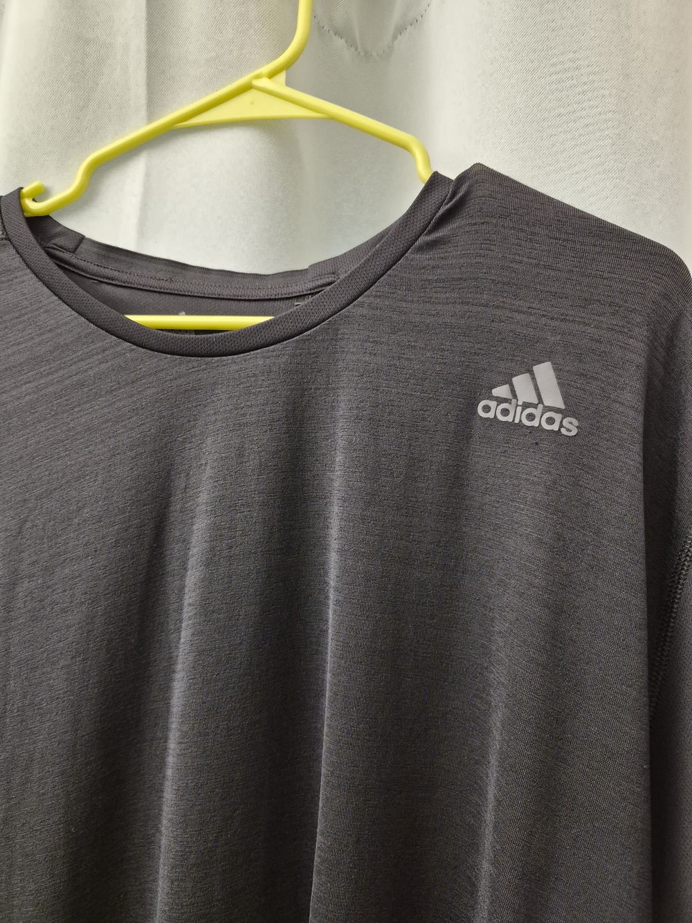 adidas Men’s Dark Gray Heather Training Tee - Short Sleeve
